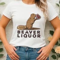 Beaver Liquor Drinking Women's T-Shirt thumb 2