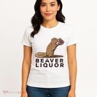 Beaver Liquor Drinking Women's T-Shirt thumb 4