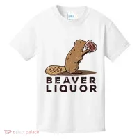 Beaver Liquor Drinking Kids T-Shirt thumb 0