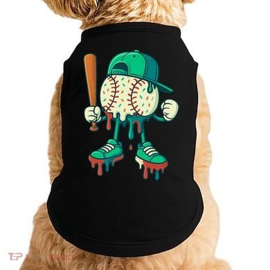Baseball Lifestyle Drip Ice Cream Cool Art Doggie Tank