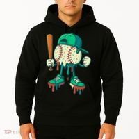 Baseball Lifestyle Drip Ice Cream Cool Art Hoodie thumb 2