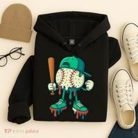 Baseball Lifestyle Drip Ice Cream Cool Art Hoodie thumb 4