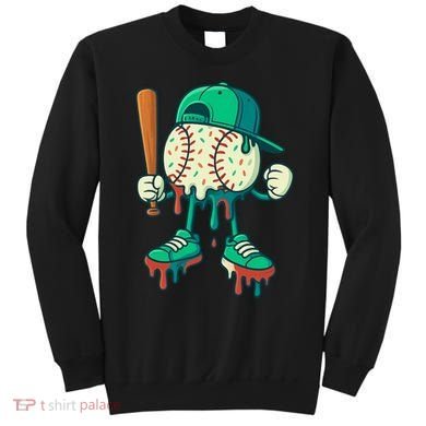 Baseball Lifestyle Drip Ice Cream Cool Art Sweatshirt