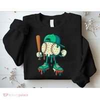 Baseball Lifestyle Drip Ice Cream Cool Art Sweatshirt thumb 2