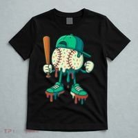 Baseball Lifestyle Drip Ice Cream Cool Art T-Shirt thumb 5