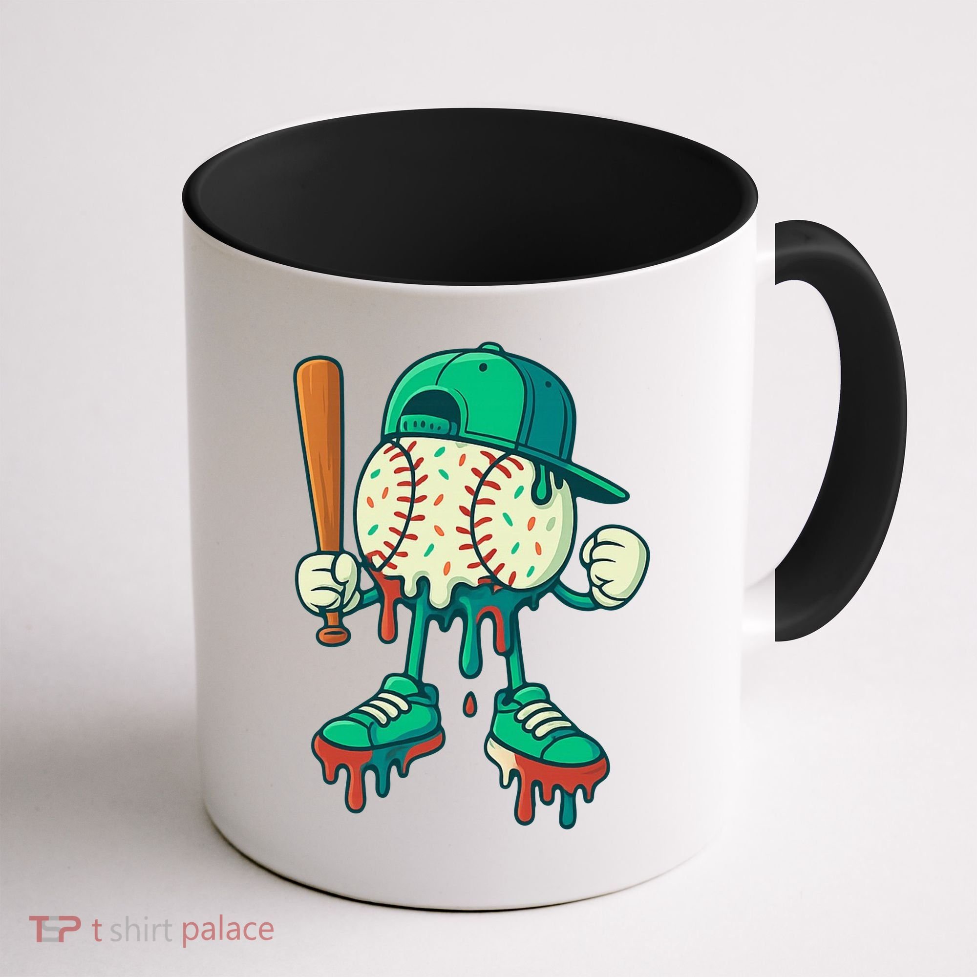 Baseball Lifestyle Drip Ice Cream Cool Art Coffee Mug