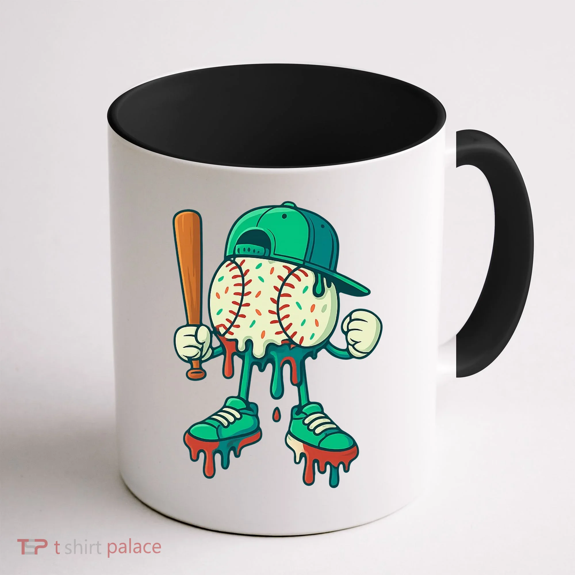 Baseball Lifestyle Drip Ice Cream Cool Art Coffee Mug