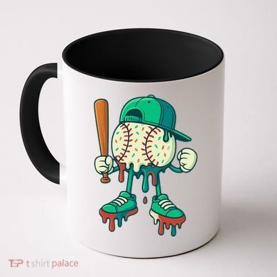 Baseball Lifestyle Drip Ice Cream Cool Art Coffee Mug