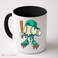 Baseball Lifestyle Drip Ice Cream Cool Art Coffee Mug thumb 0