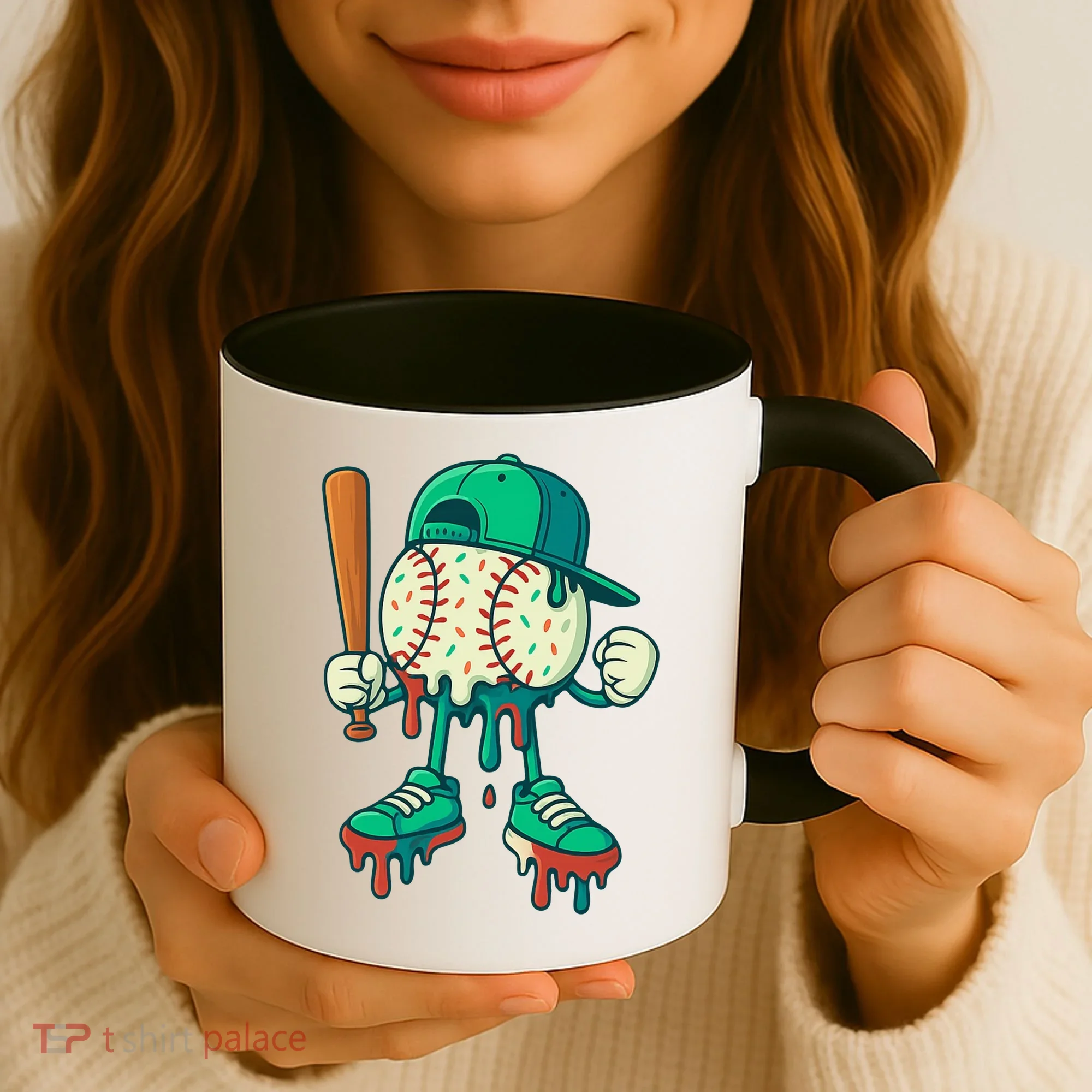 Baseball Lifestyle Drip Ice Cream Cool Art Coffee Mug