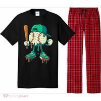 Baseball Lifestyle Drip Ice Cream Cool Art Pajama Set thumb 0