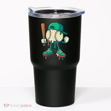 Baseball Lifestyle Drip Ice Cream Cool Art Tumbler