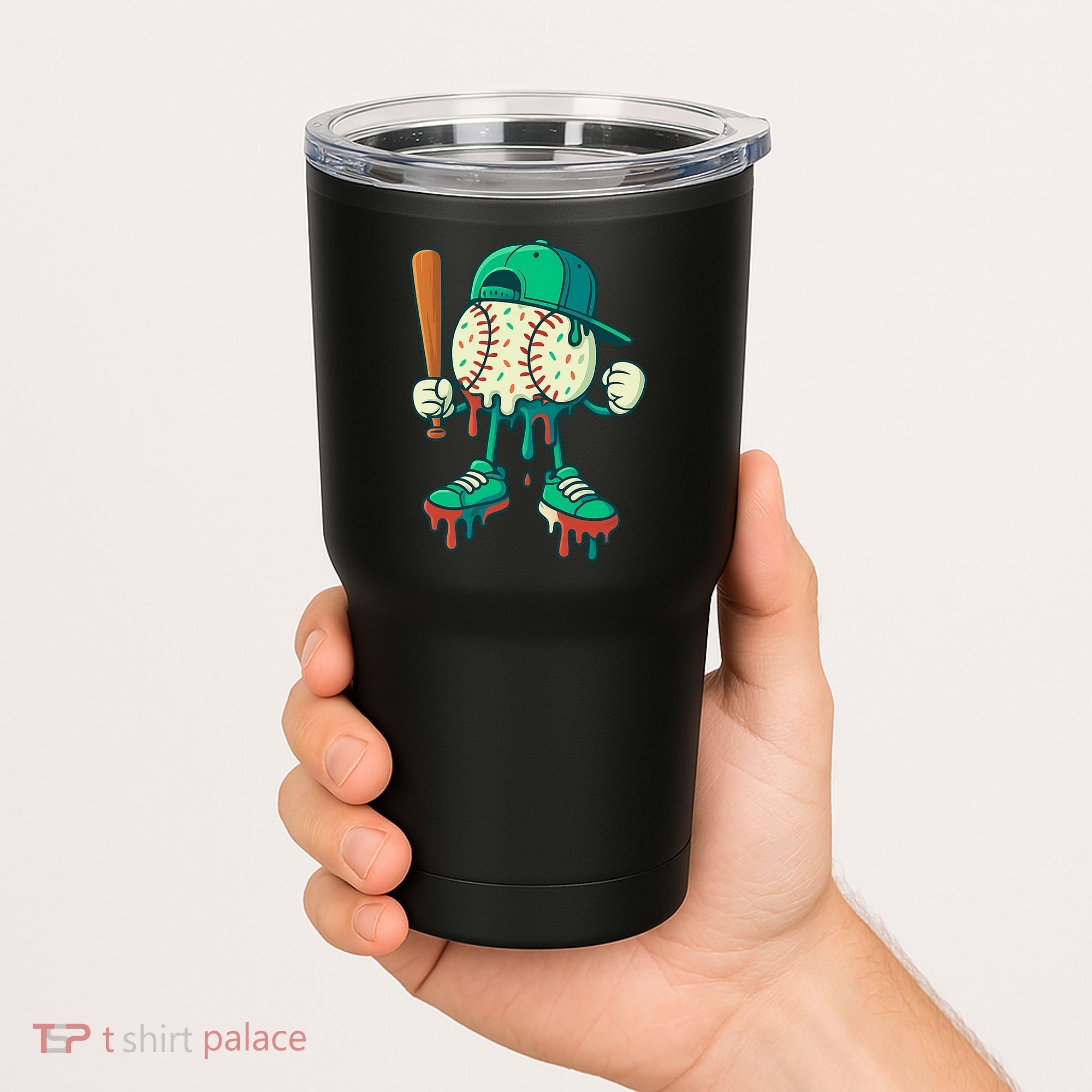 Baseball Lifestyle Drip Ice Cream Cool Art Tumbler