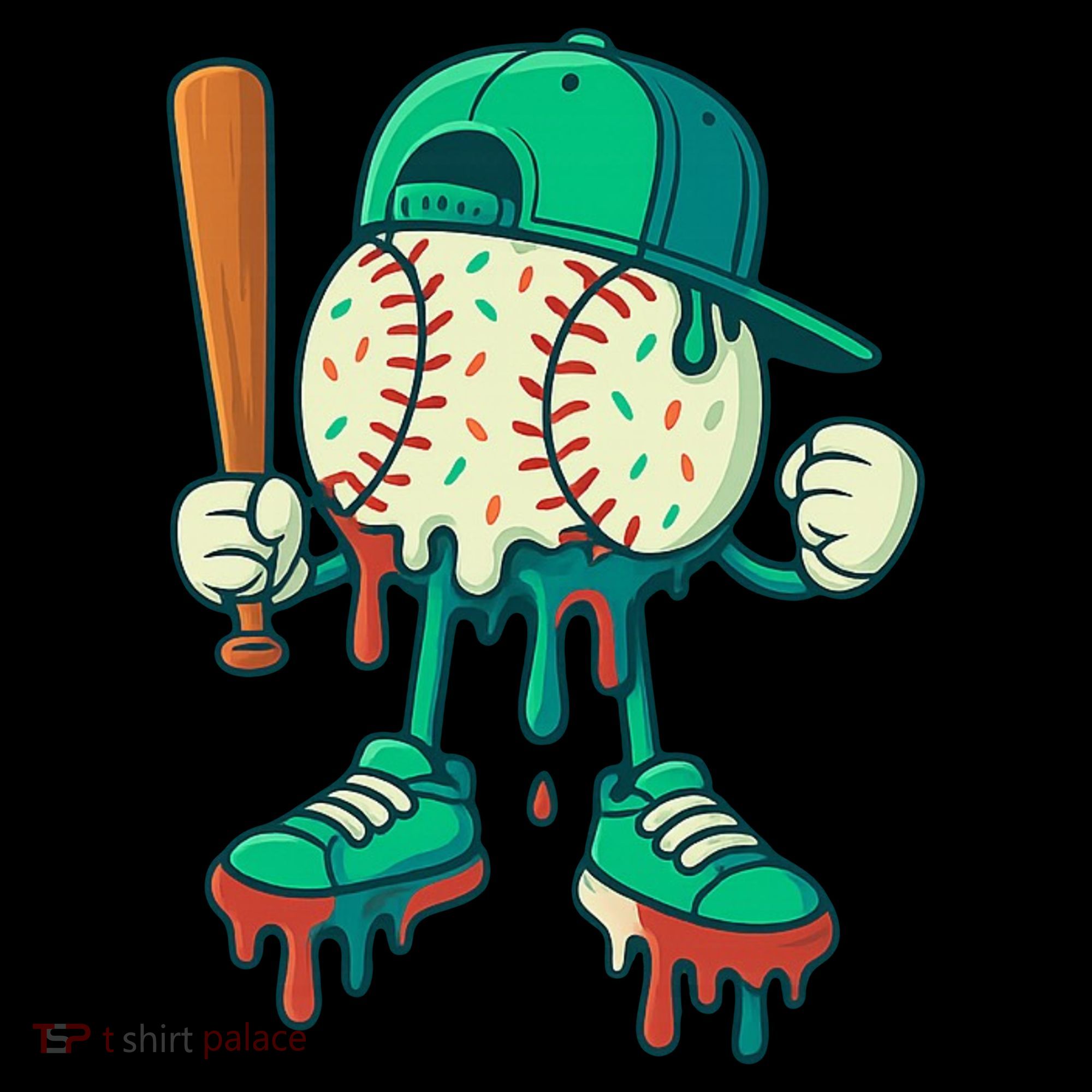 Baseball Lifestyle Drip Ice Cream Cool Art Mousepad