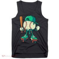 Baseball Lifestyle Drip Ice Cream Cool Art Tank Top thumb 0