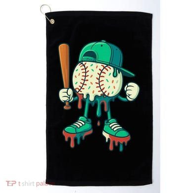 Baseball Lifestyle Drip Ice Cream Cool Art Golf Towel