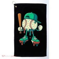 Baseball Lifestyle Drip Ice Cream Cool Art Golf Towel thumb 0
