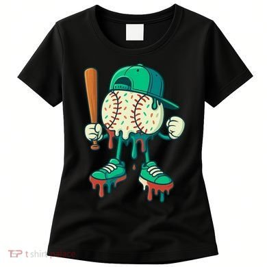 Baseball Lifestyle Drip Ice Cream Cool Art Women's T-Shirt
