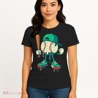 Baseball Lifestyle Drip Ice Cream Cool Art Women's T-Shirt thumb 4