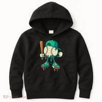 Baseball Lifestyle Drip Ice Cream Cool Art Kids Hoodie thumb 0