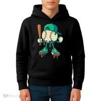 Baseball Lifestyle Drip Ice Cream Cool Art Kids Hoodie thumb 4
