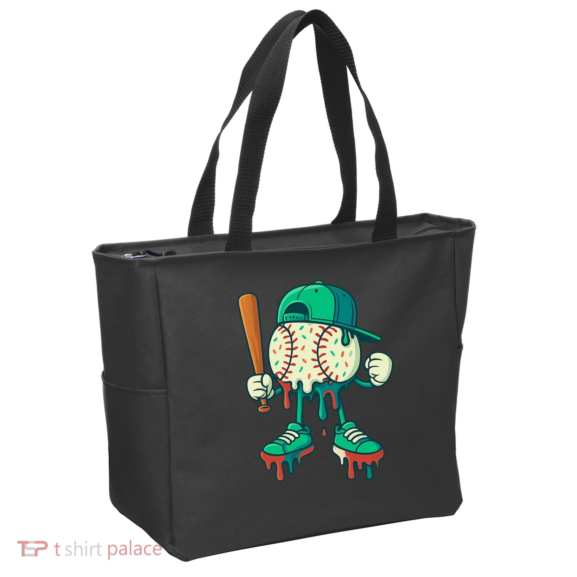 Baseball Lifestyle Drip Ice Cream Cool Art Tote Bag