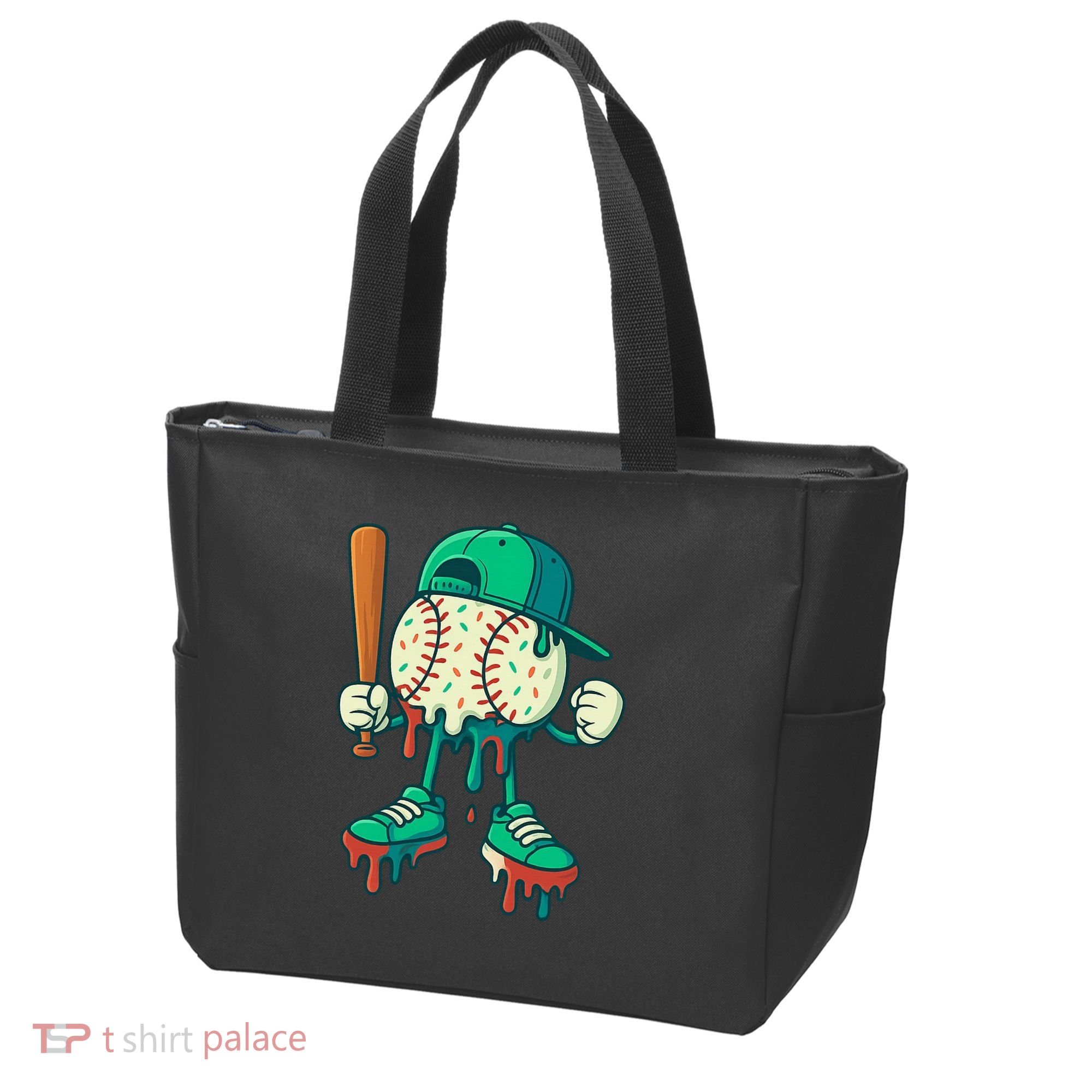 Baseball Lifestyle Drip Ice Cream Cool Art Tote Bag
