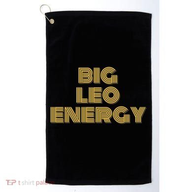 Big Leo Energy Astrology Gift Golf Towel