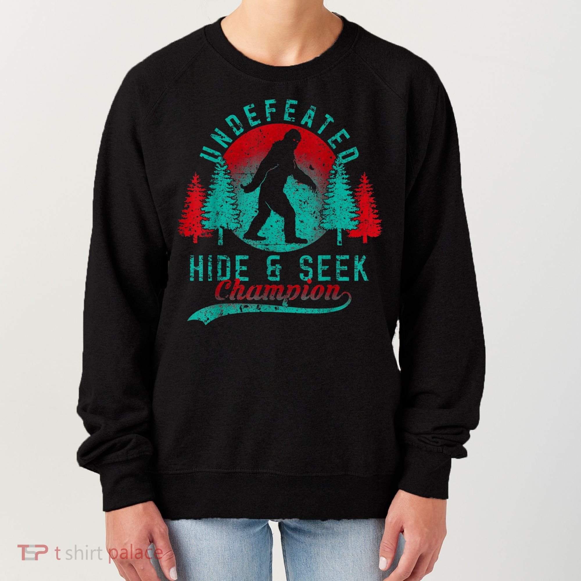 Bigfoot Limited Edition Undefeated Hide & Seek Sasquatch Women's Sweatshirt