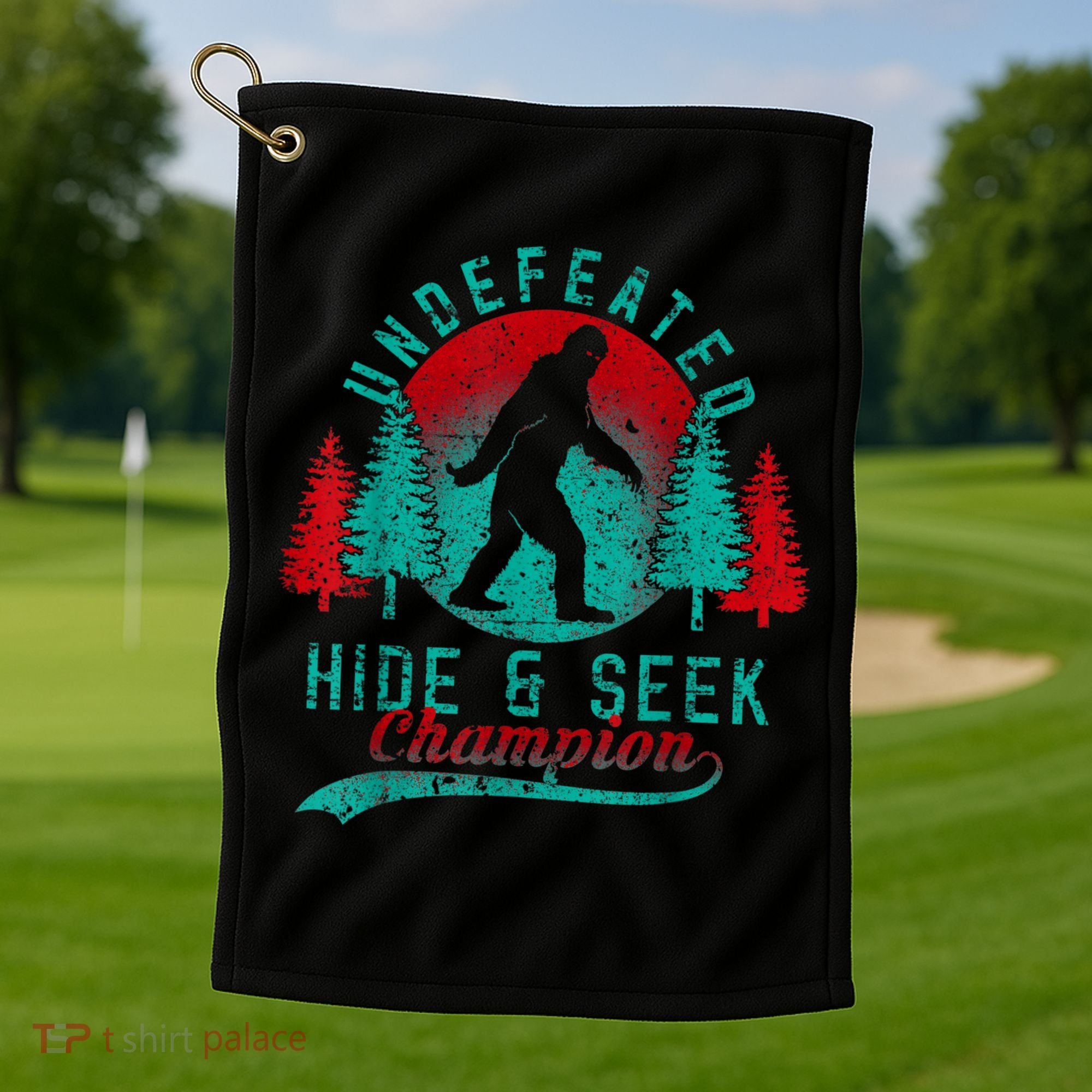 Bigfoot Limited Edition Undefeated Hide & Seek Sasquatch Golf Towel