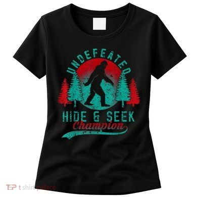 Bigfoot Limited Edition Undefeated Hide & Seek Sasquatch Women's T-Shirt