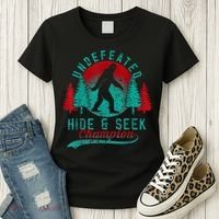 Bigfoot Limited Edition Undefeated Hide & Seek Sasquatch Women's T-Shirt thumb 3
