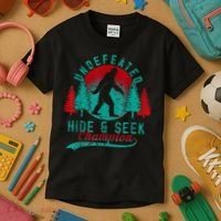 Bigfoot Limited Edition Undefeated Hide & Seek Sasquatch Kids T-Shirt thumb 3