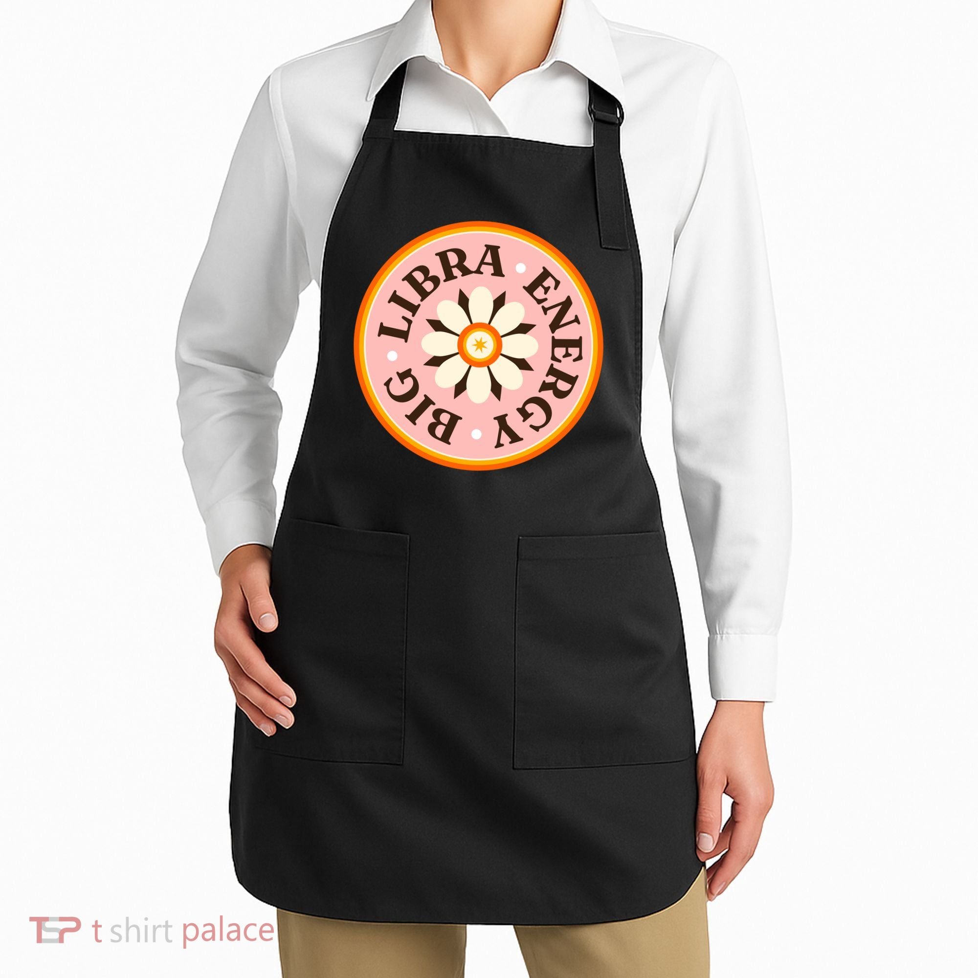 Big Libra Energy Zodiac Birthday Apron
