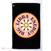 Big Libra Energy Zodiac Birthday Golf Towel thumb 0