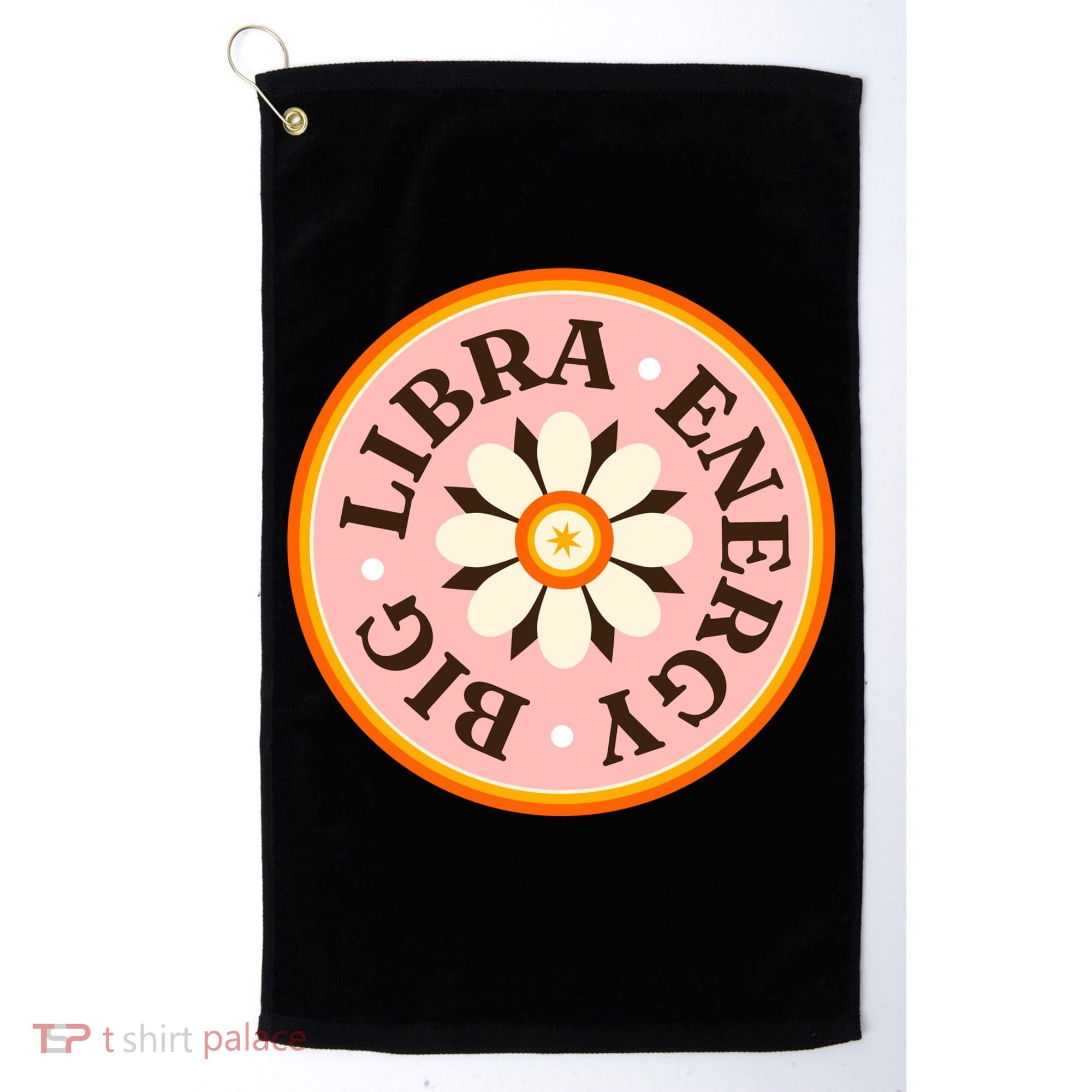 Big Libra Energy Zodiac Birthday Golf Towel