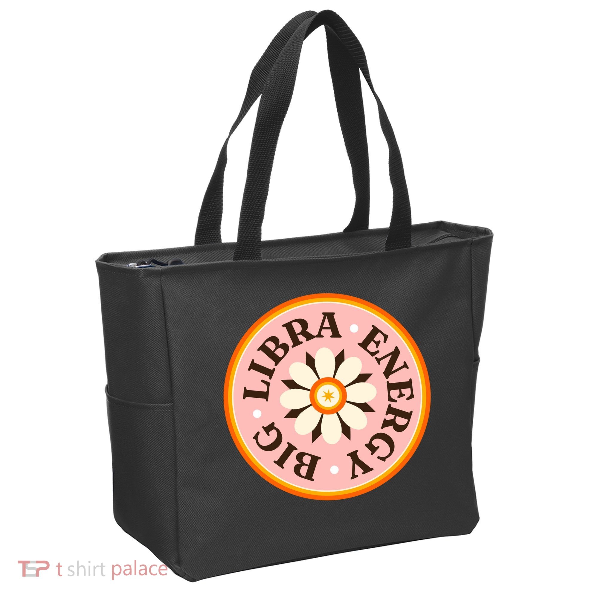 Big Libra Energy Zodiac Birthday Tote Bag