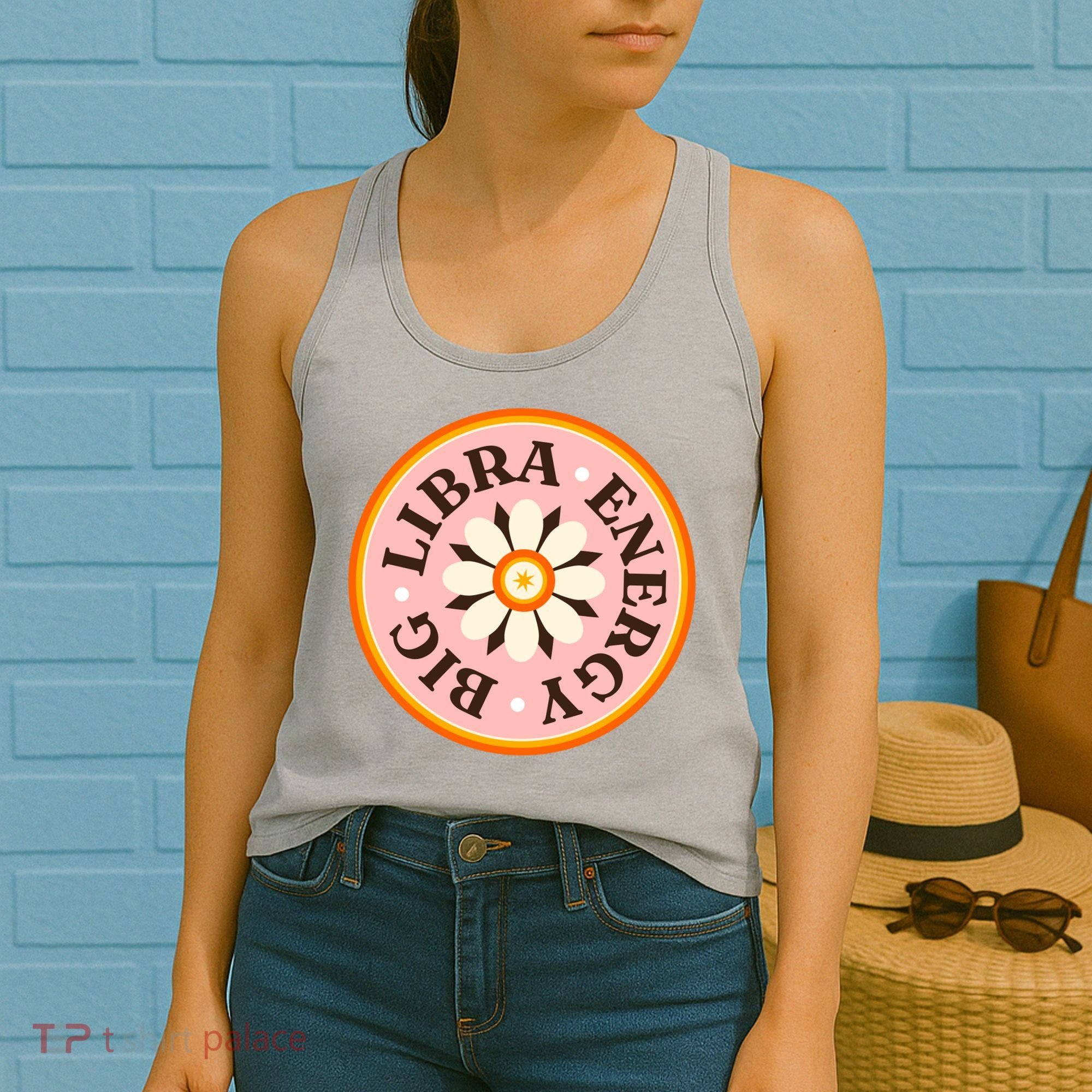 Big Libra Energy Zodiac Birthday Women's Tank Top