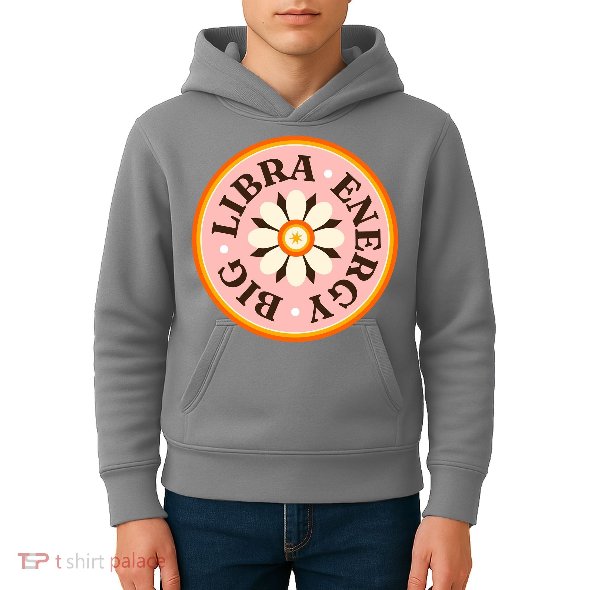 Big Libra Energy Zodiac Birthday Kids Hoodie