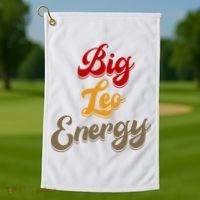 Big Leo Energy Women Horoscope Astrology Golf Towel thumb 1