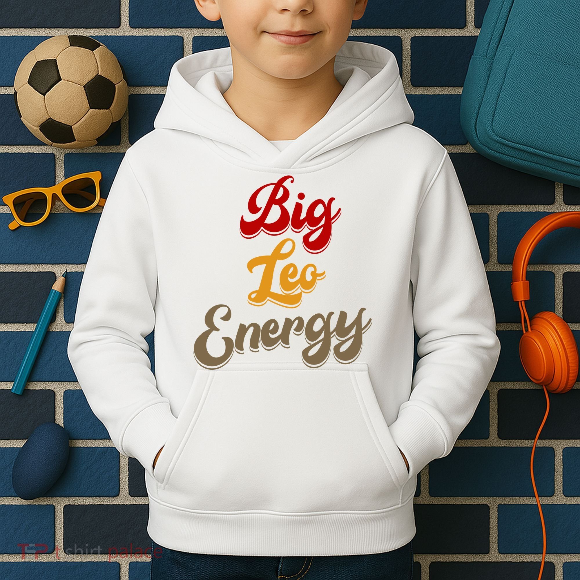 Big Leo Energy Women Horoscope Astrology Kids Hoodie