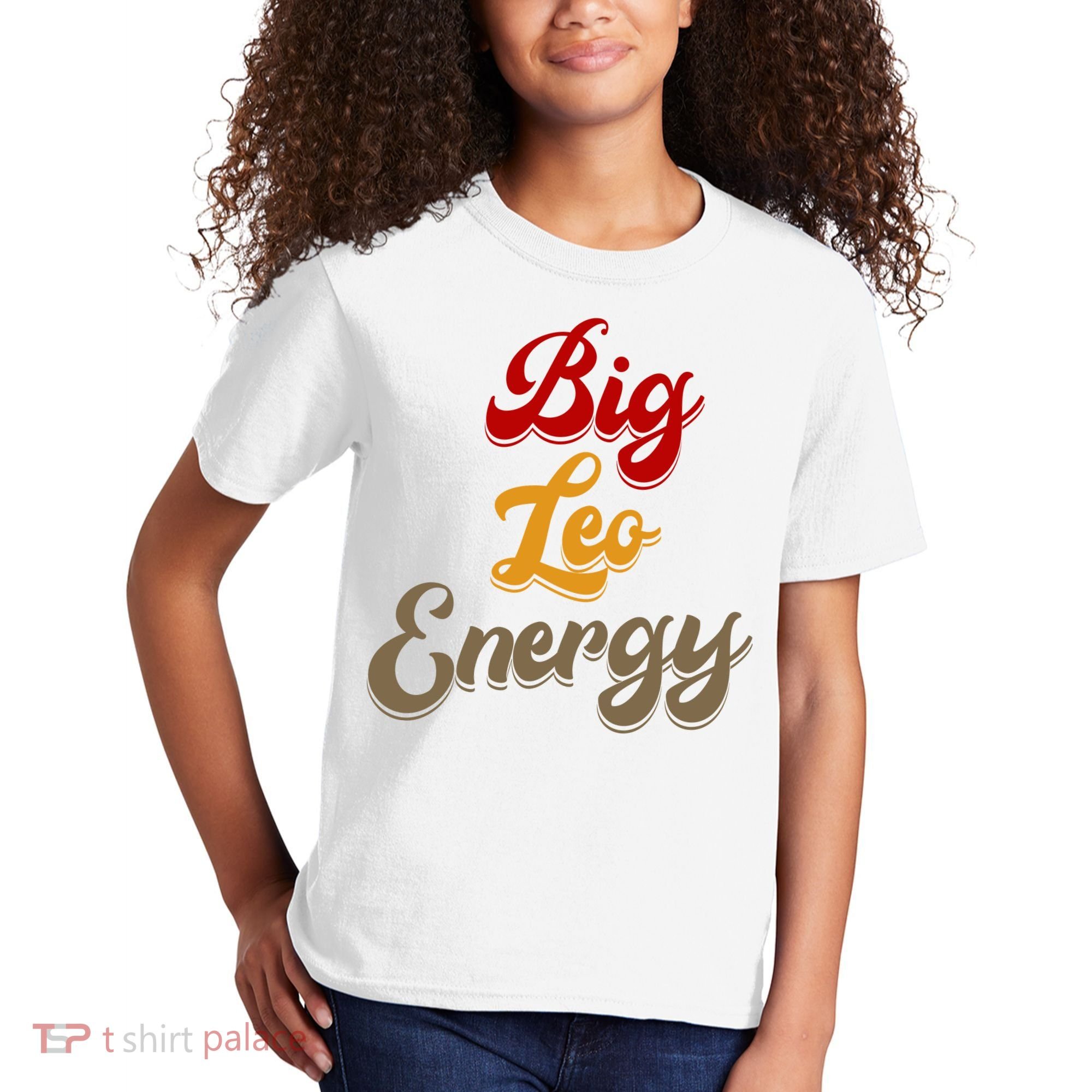 Big Leo Energy Women Horoscope Astrology Kids T-Shirt