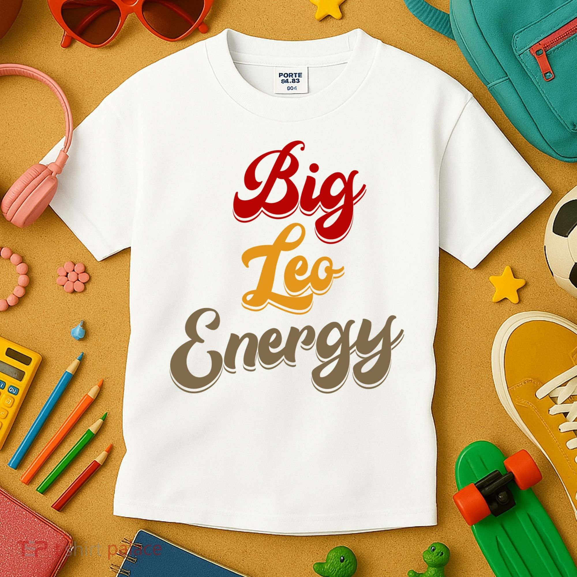 Big Leo Energy Women Horoscope Astrology Kids T-Shirt