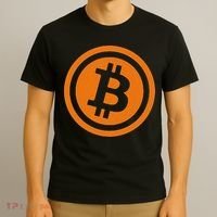Bitcoin Logo Emblem Cryptocurrency Blockchains T-Shirt thumb 3