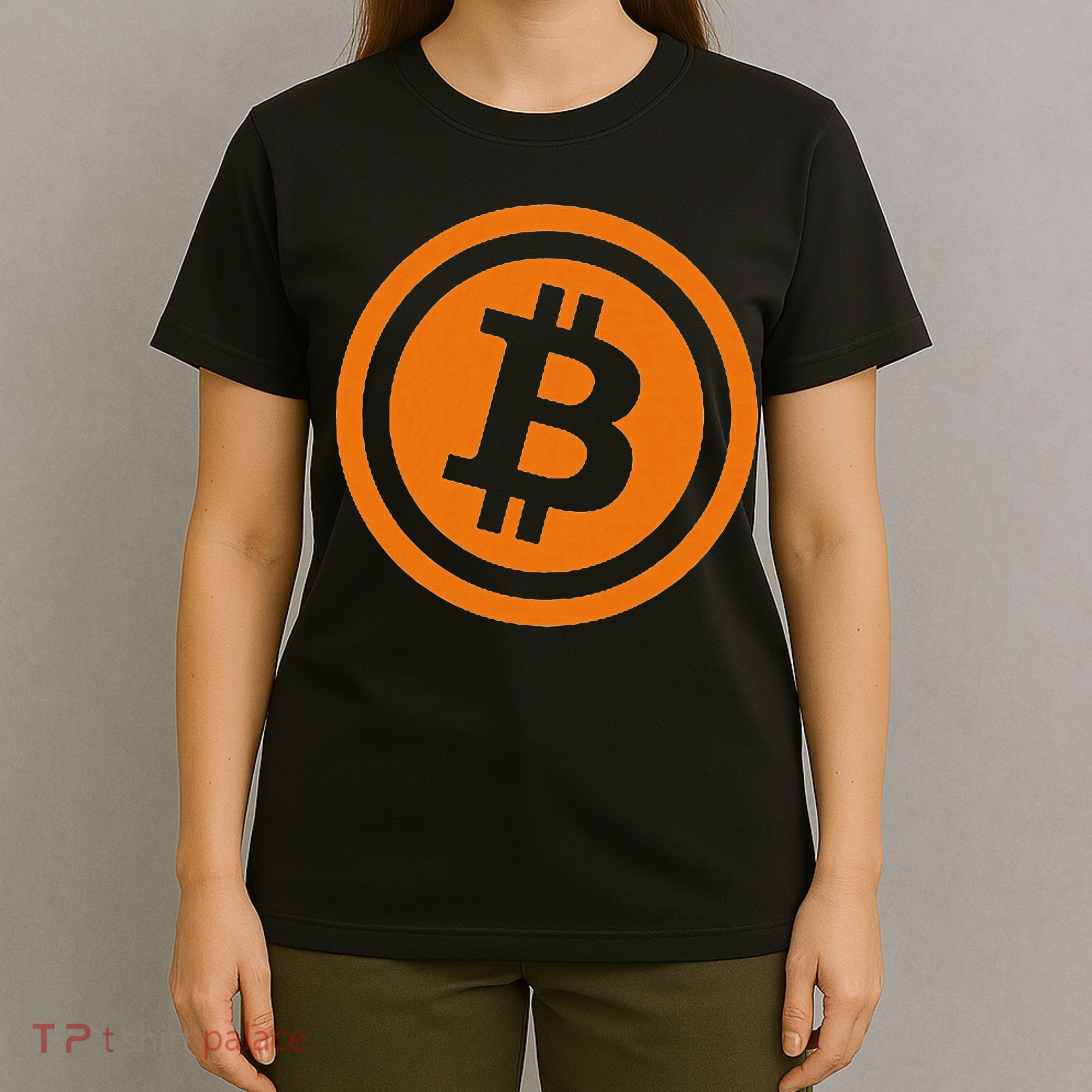 Bitcoin Logo Emblem Cryptocurrency Blockchains T-Shirt