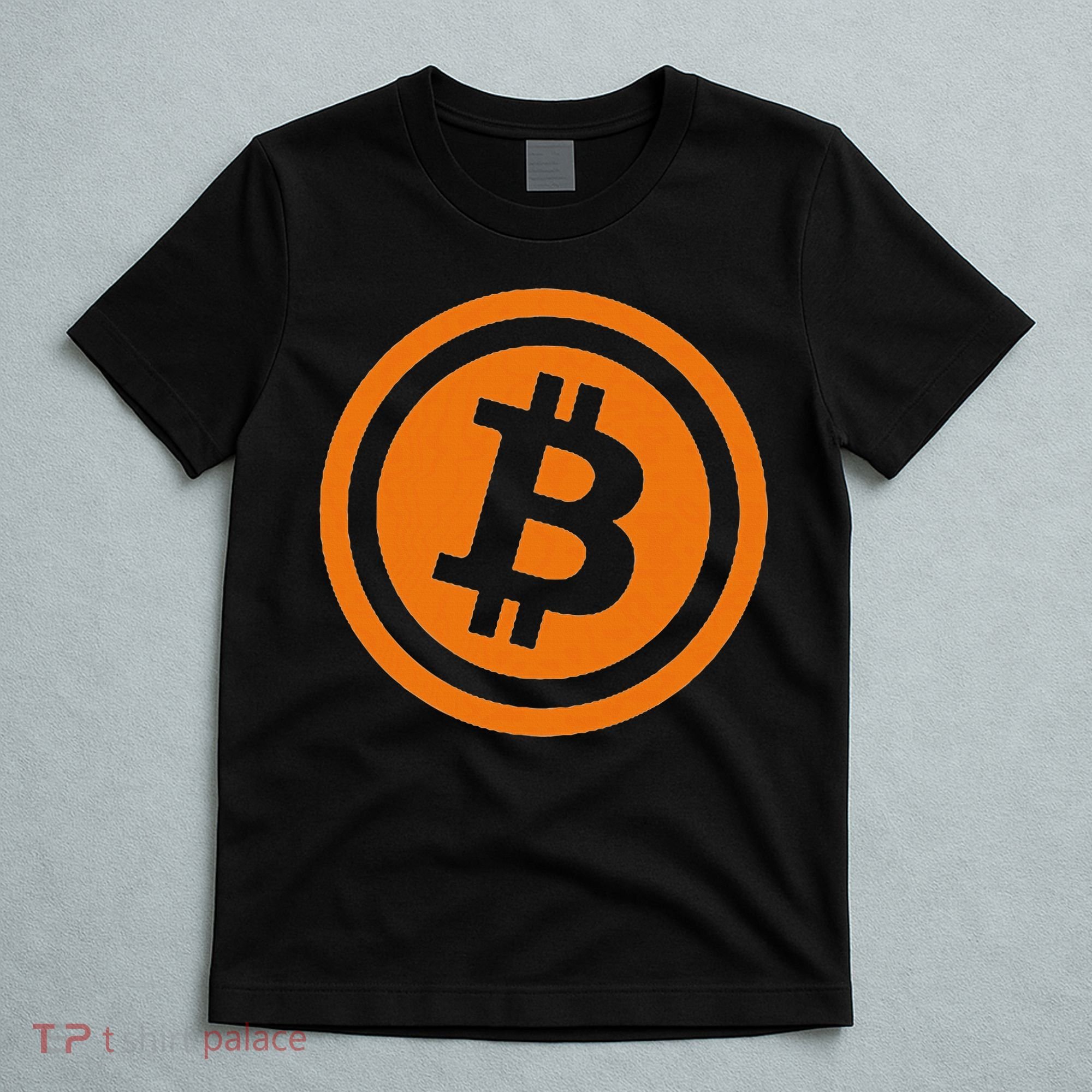 Bitcoin Logo Emblem Cryptocurrency Blockchains T-Shirt