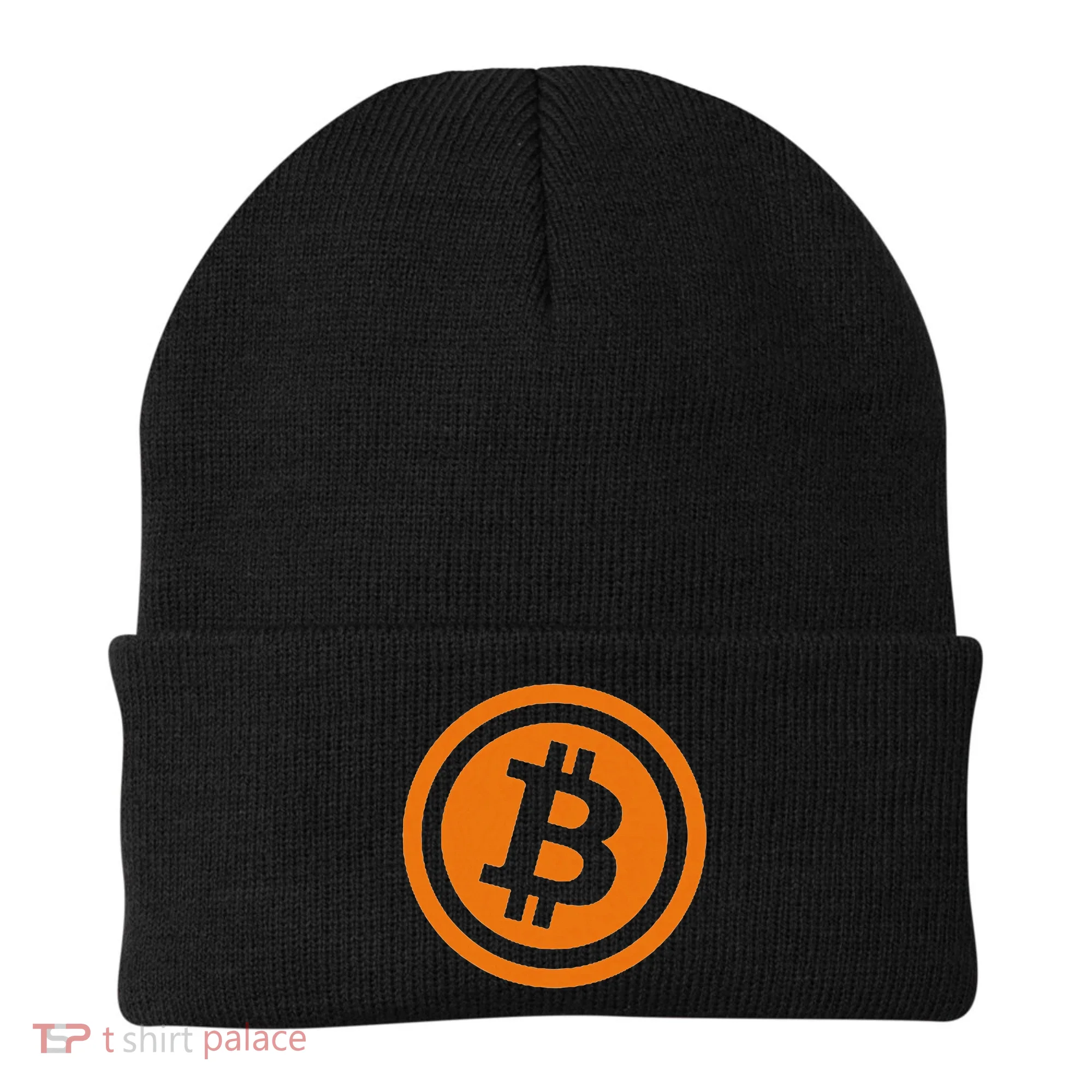 Bitcoin Logo Emblem Cryptocurrency Blockchains Beanie