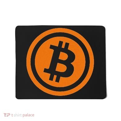Bitcoin Logo Emblem Cryptocurrency Blockchains Mousepad