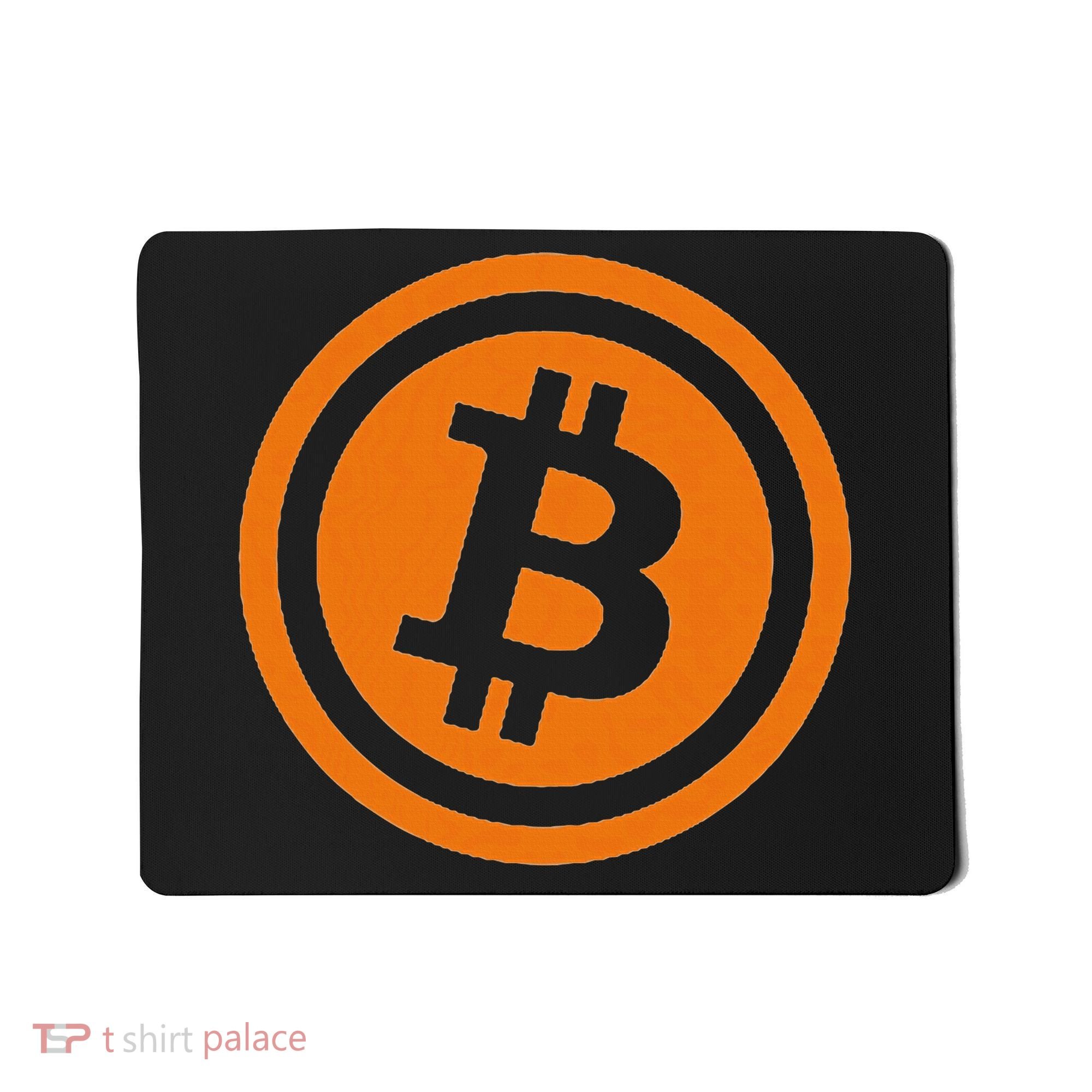 Bitcoin Logo Emblem Cryptocurrency Blockchains Mousepad