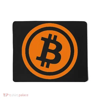 Bitcoin Logo Emblem Cryptocurrency Blockchains Mousepad